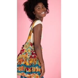 Natural Life Floral Boho Ruffle Pom Pom Shoulder Bag Tote